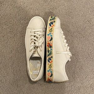 Rifle Paper Co. Keds Embroidered Sneakers in Women’s Size 8